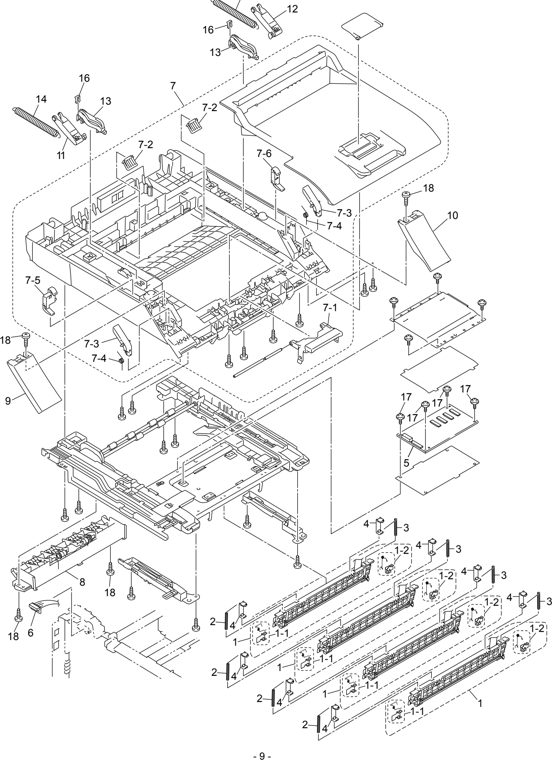 5. LED JOINT COVER parts diagram - Brother Parts for DCP-9010CN MFC 9010CN 9120CN 9125CN 9320CW 9325CW