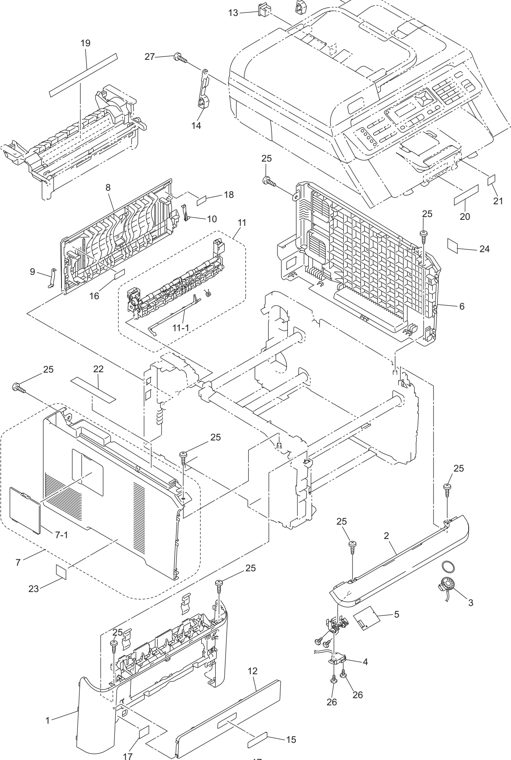 9. COVERS parts diagram - Brother Parts for DCP-9010CN MFC 9010CN 9120CN 9125CN 9320CW 9325CW