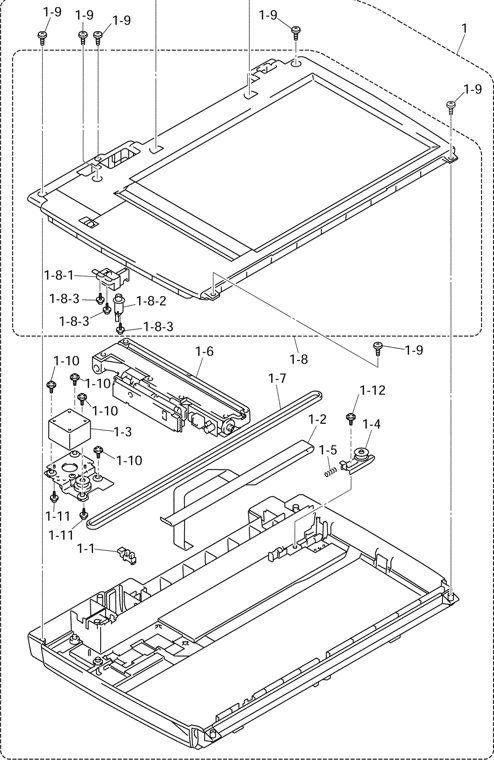 11. SCANNER parts diagram - Brother MFC8440 8840D 8840DN DCP8040 8045D 8045DN Parts