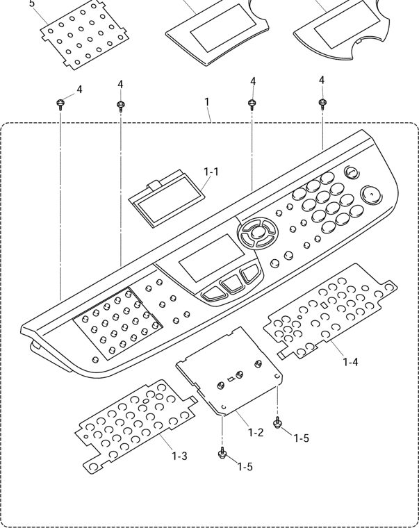 13. PANEL parts diagram - Brother MFC8440 8840D 8840DN DCP8040 8045D 8045DN Parts