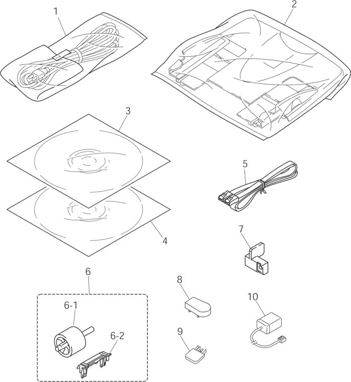 15. ACCESSORIES parts diagram - Brother MFC8440 8840D 8840DN DCP8040 8045D 8045DN Parts