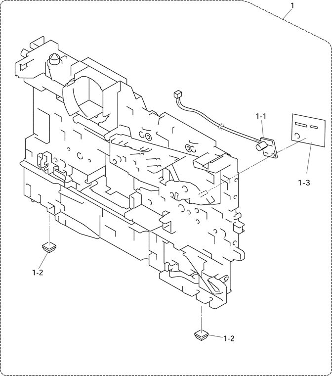 2. FRAME R parts diagram - Brother MFC8440 8840D 8840DN DCP8040 8045D 8045DN Parts