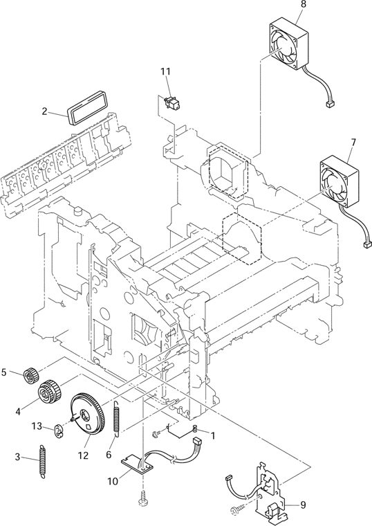 3. FRAME UNIT parts diagram - Brother MFC8440 8840D 8840DN DCP8040 8045D 8045DN Parts