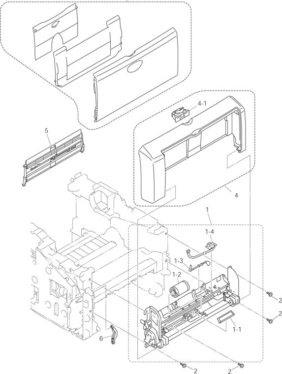 6. MP UNIT parts diagram - Brother MFC8440 8840D 8840DN DCP8040 8045D 8045DN Parts