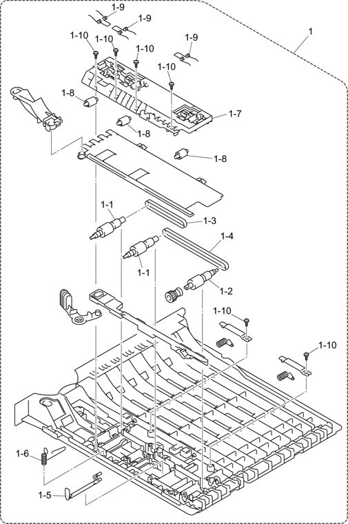 7. DUPLEX parts diagram - Brother MFC8440 8840D 8840DN DCP8040 8045D 8045DN Parts