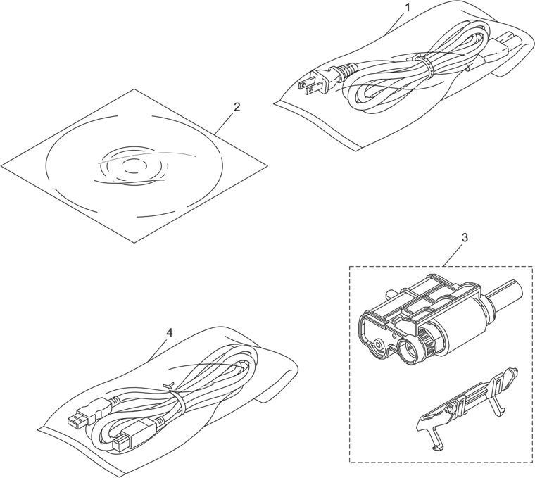10. ACCESSORIES parts diagram - Brother Parts for HLL2305W HLL2300D HLL2320D HLL2340DW HLL2360DN HLL2360DW HLL2365DW HL2260 HL2260D HL2560DN HLL2321D HLL2361DM HLL2366DW