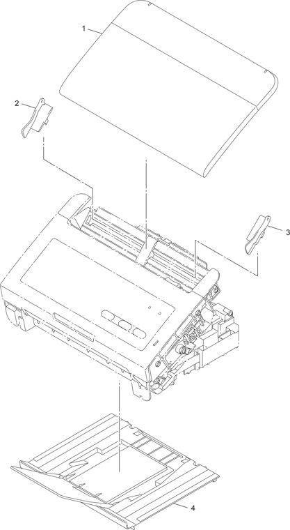 2. PAPER TRAY parts diagram - Brother ADS-2000 & ADS-2100 Document Scanner Parts