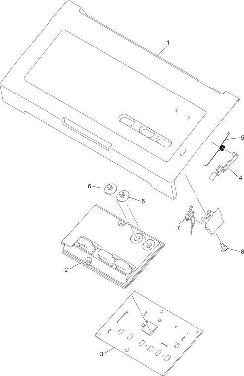 4. PANEL parts diagram - Brother ADS-2000 & ADS-2100 Document Scanner Parts