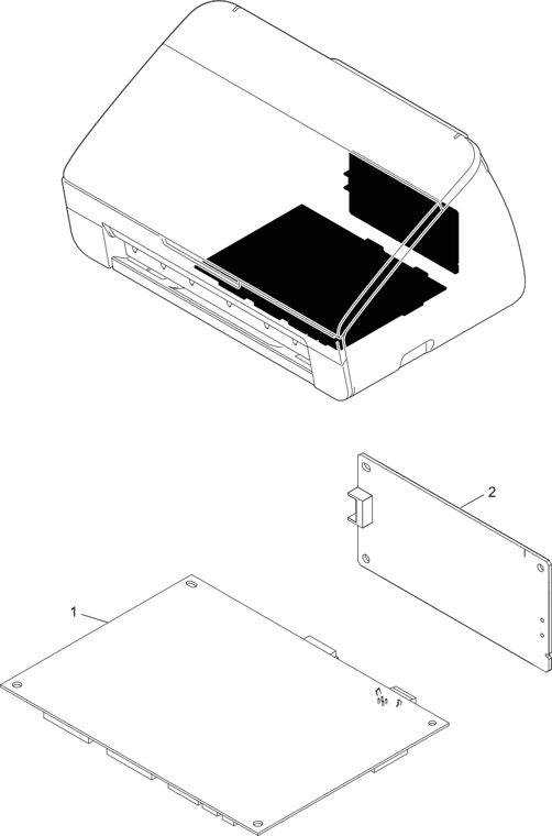 5. PCB parts diagram - Brother ADS-2000 & ADS-2100 Document Scanner Parts