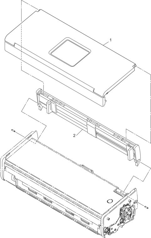 2. PAPER TRAY parts diagram - Brother ADS-1000W & ADS-1100W Document Scanner Parts