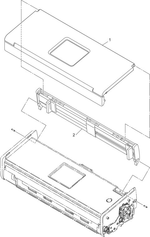 2. PAPER TRAY parts diagram - Brother ADS-1500W & ADS-1600W Document Scanner Parts