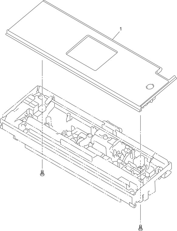 4. PANEL parts diagram - Brother ADS-1500W & ADS-1600W Document Scanner Parts