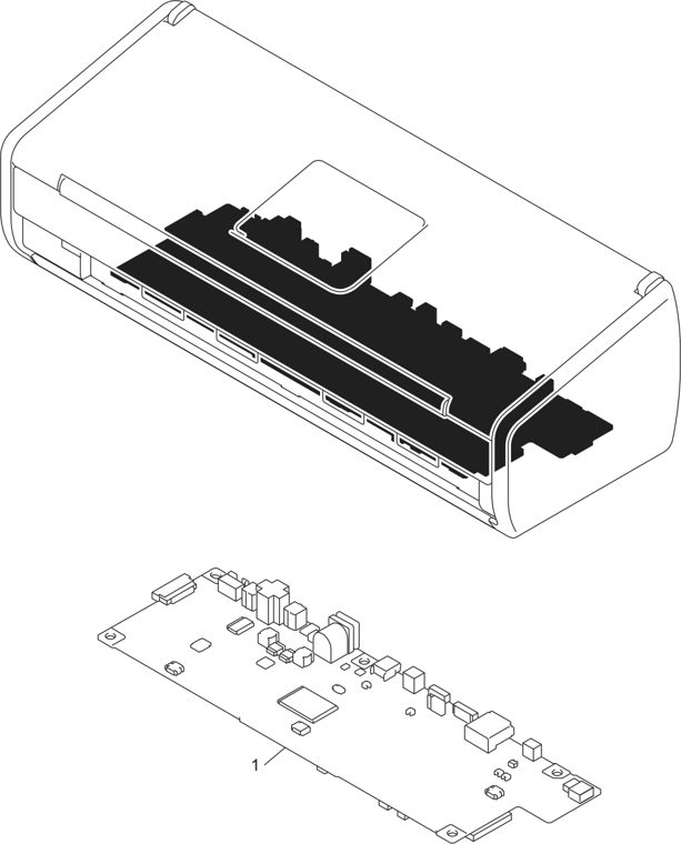 5. PCB parts diagram - Brother ADS-1500W & ADS-1600W Document Scanner Parts