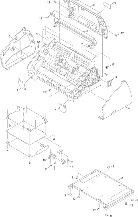 3. COVER parts diagram - Brother ADS-2500W & ADS-2600W Document Scanner Parts