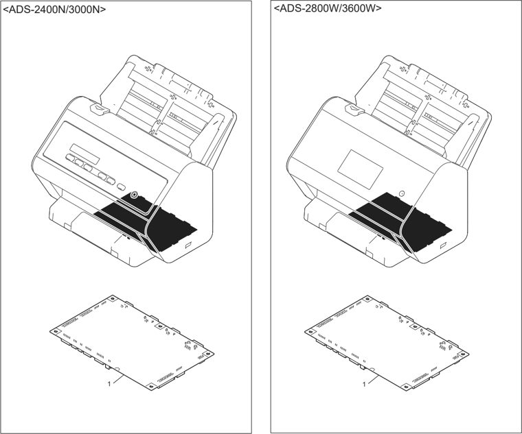 5. MAIN PCB parts diagram - Brother ADS-2400N / ADS-2800W / ADS-3000N / ADS-3600W Document Scanner Parts