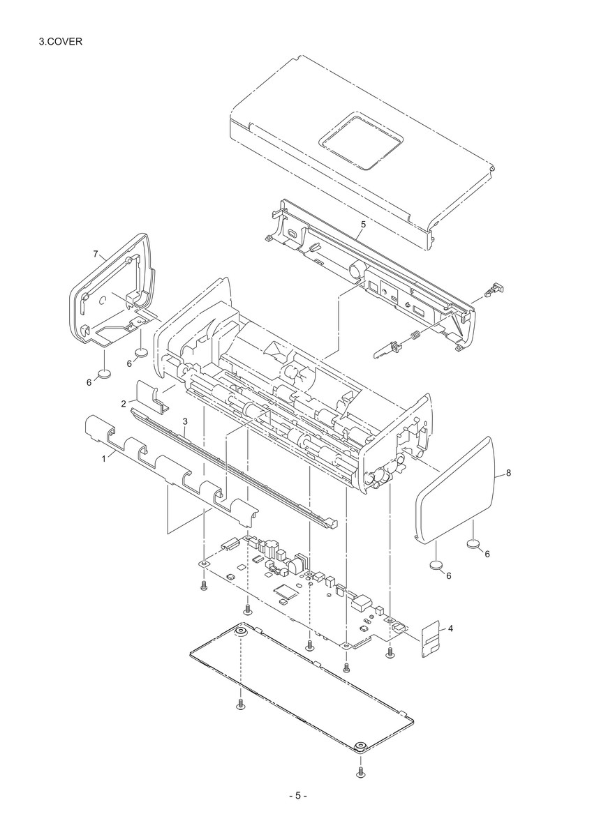 Brother ADS-1500W Document Scanner Parts Parts