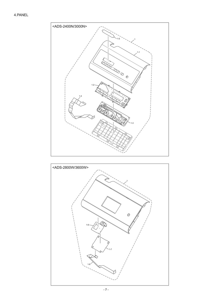 Brother ADS-2400N / ADS-2800W / ADS-3000N / ADS-3600W Document Scanner Parts Parts