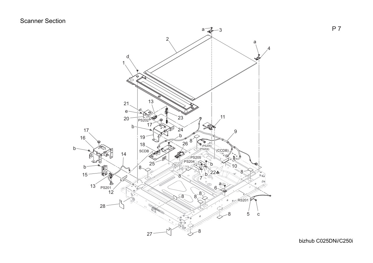 Konica Bizhub C250i Parts