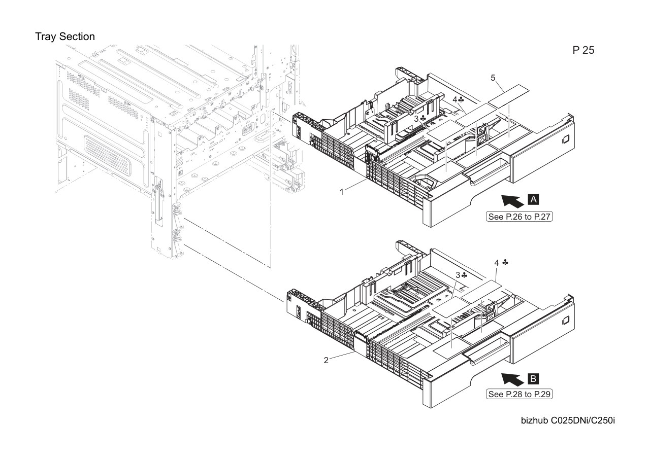 Konica Bizhub C250i Parts