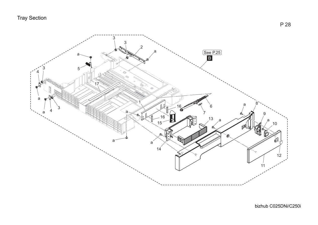 Konica Bizhub C250i Parts