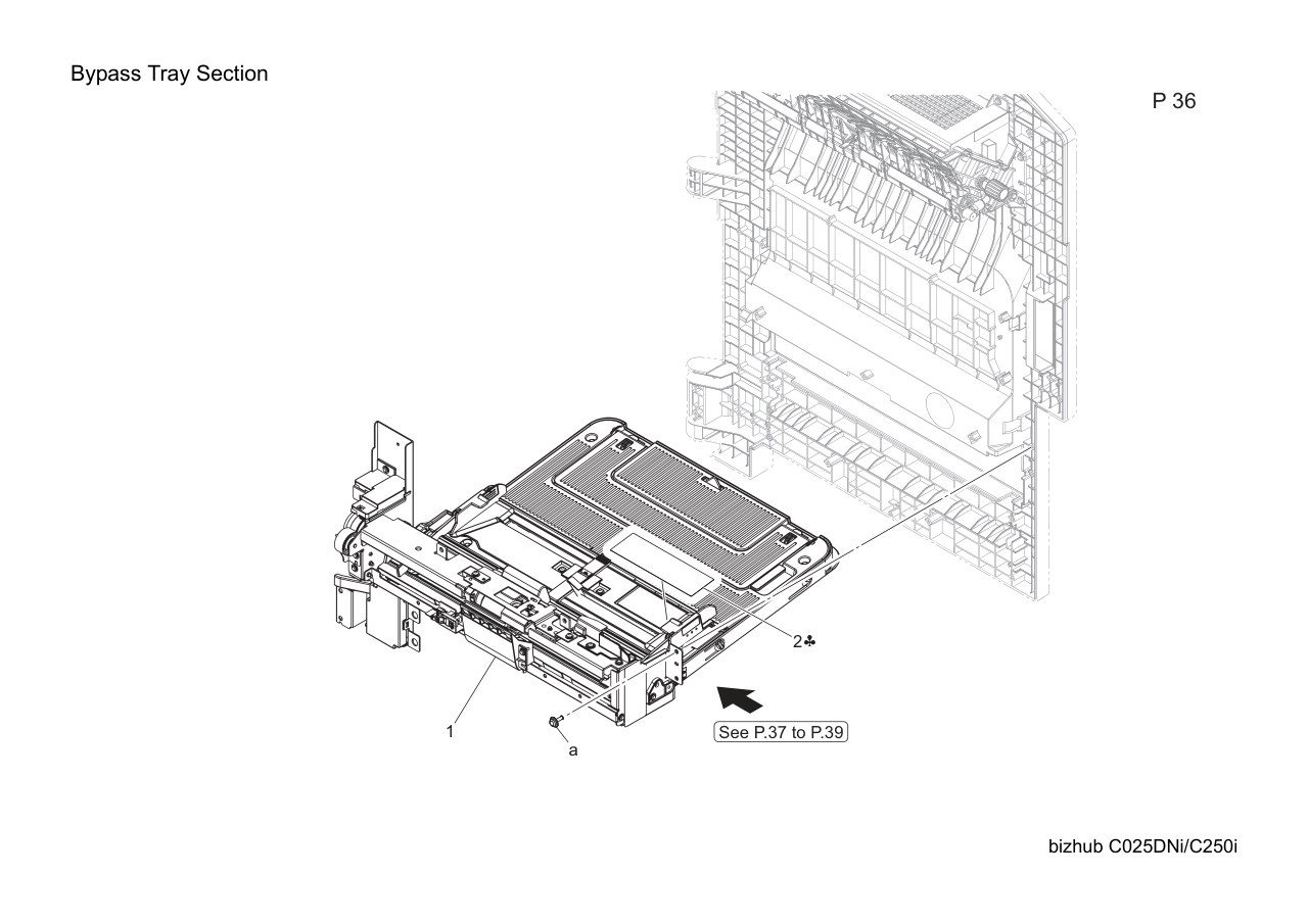 Konica Bizhub C250i Parts