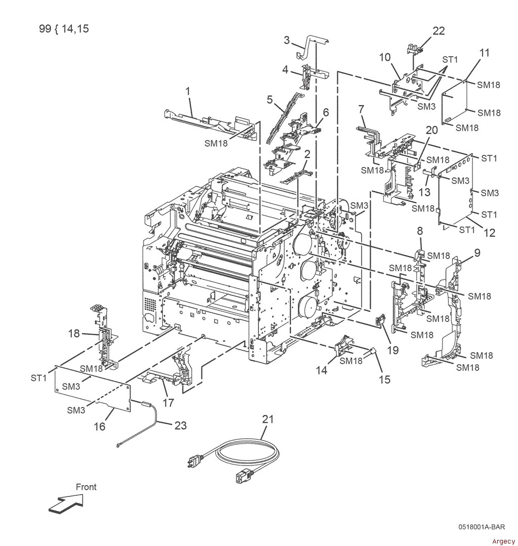 Dell C2665DNF Parts Argecy