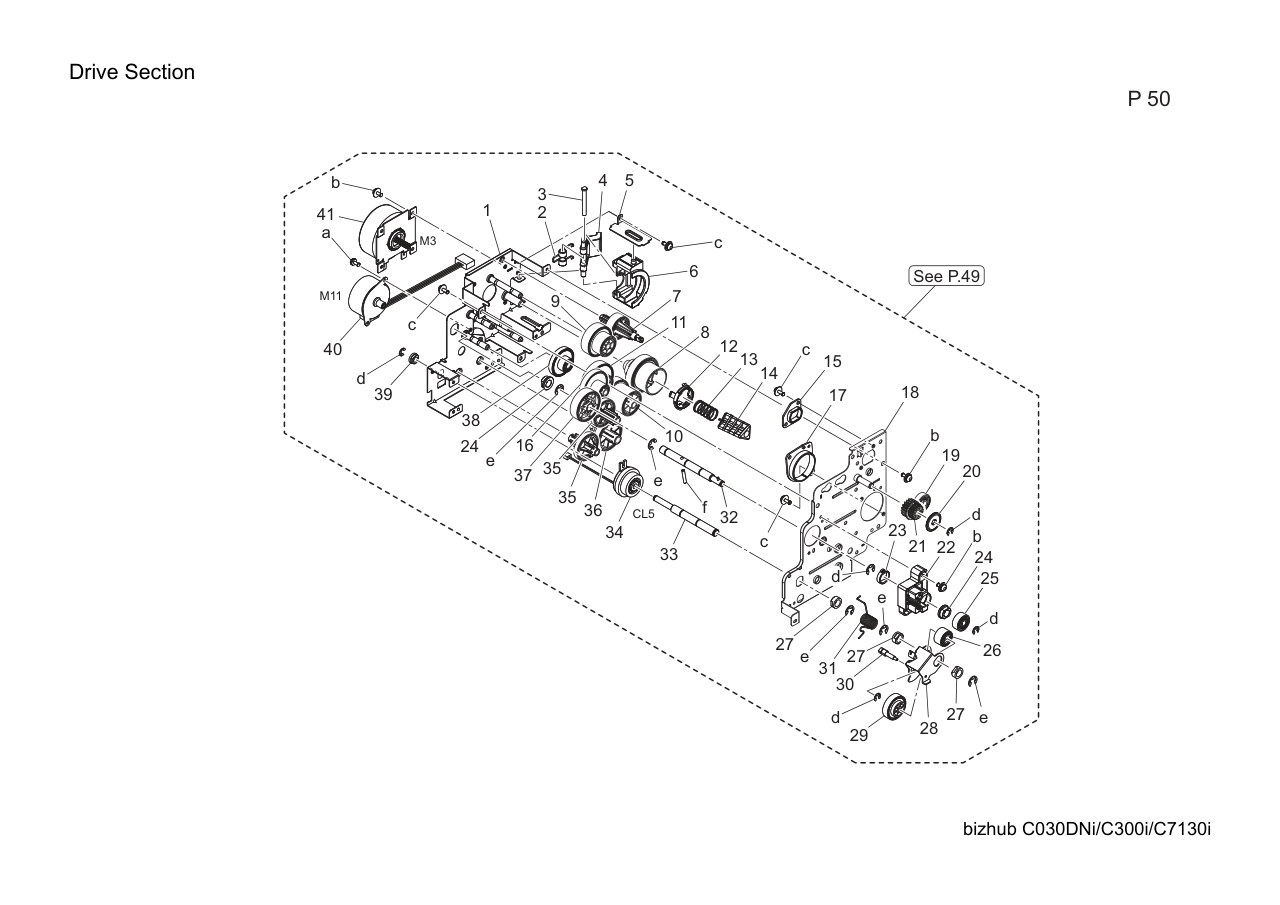 Konica Bizhub C300i Parts