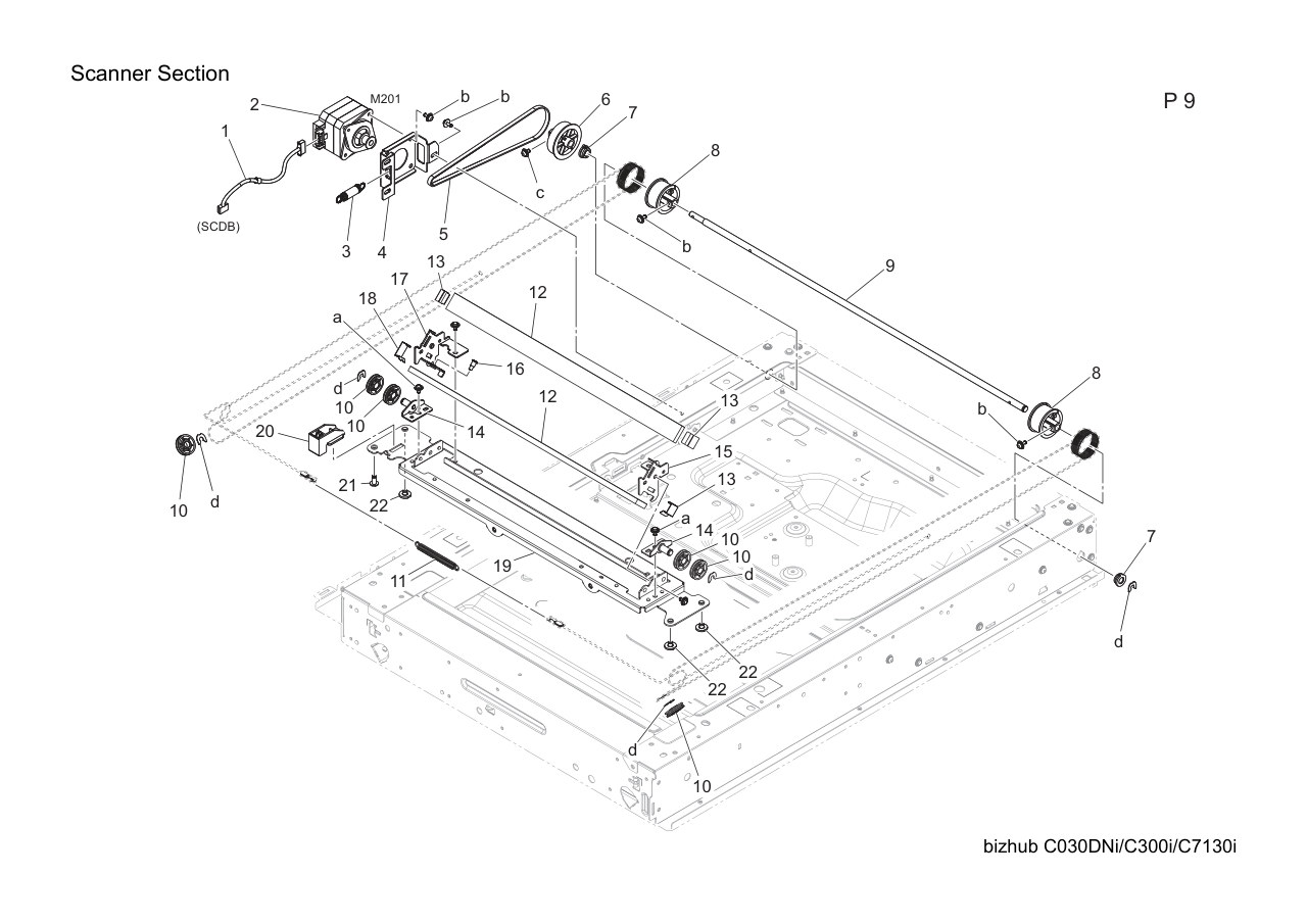 Konica Bizhub C300i Parts