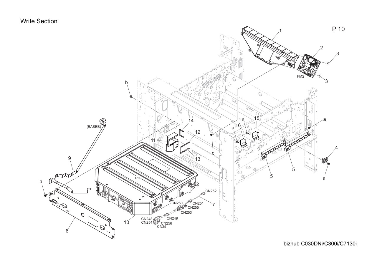Konica Bizhub C300i Parts