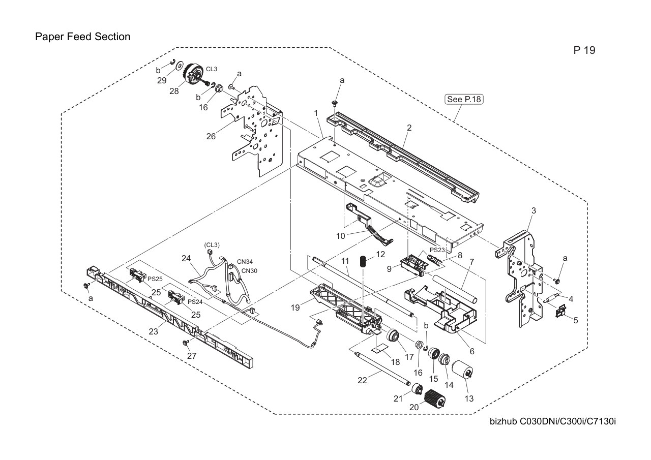 Konica Bizhub C300i Parts