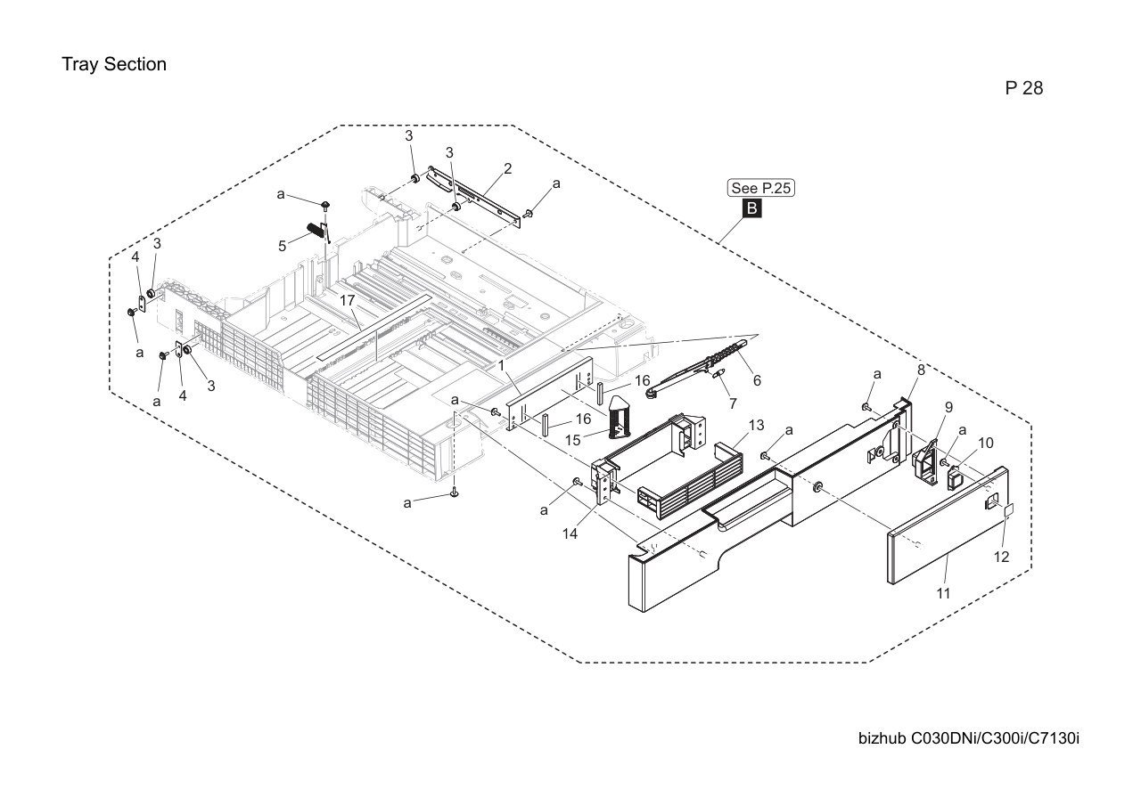 Konica Bizhub C300i Parts