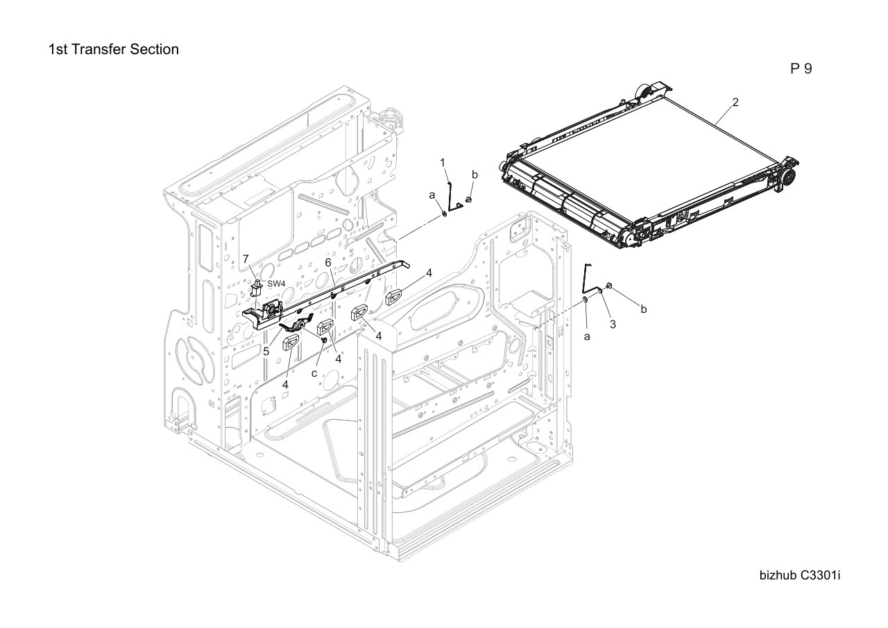 Konica Bizhub C3301i Parts