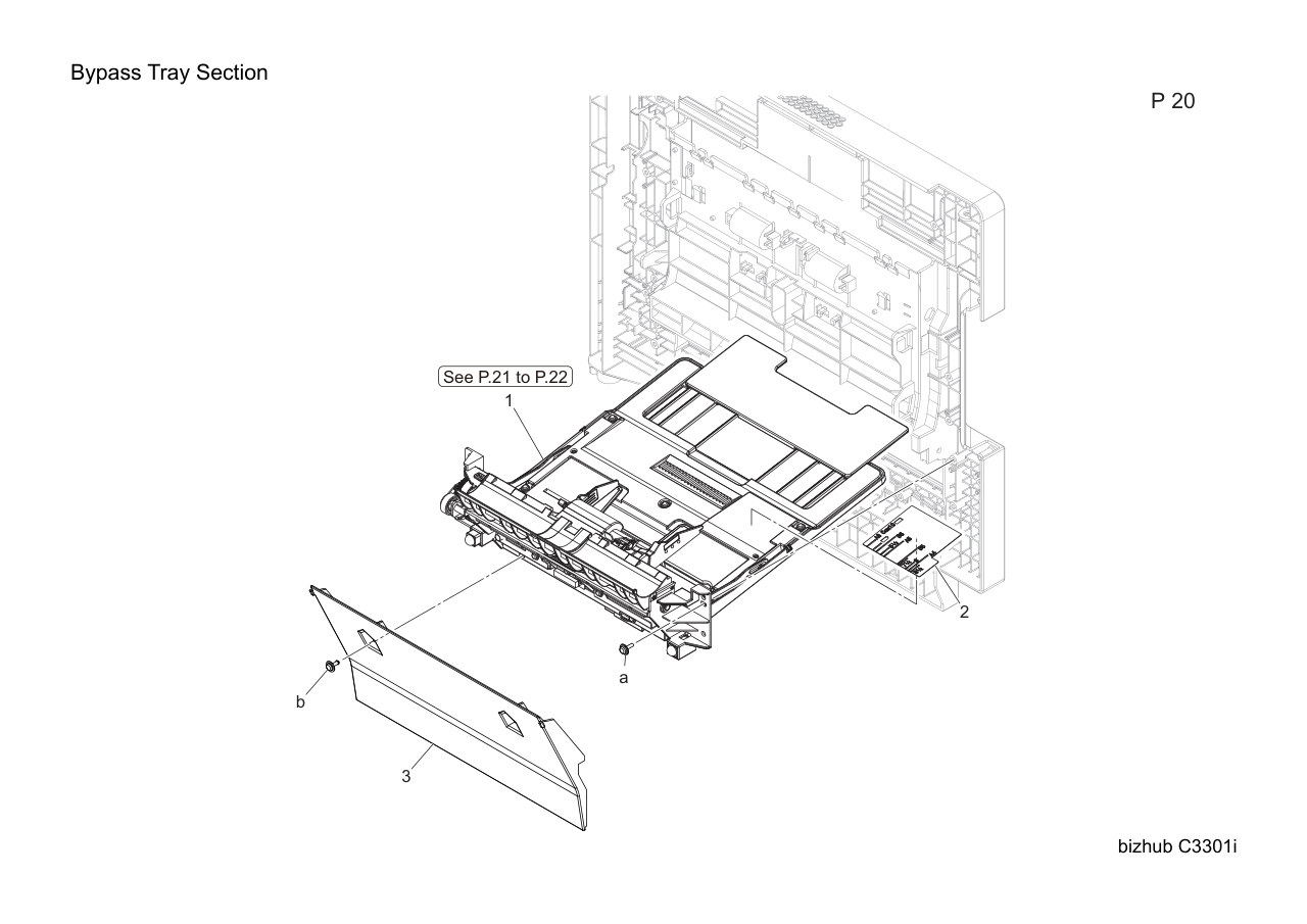 Konica Bizhub C3301i Parts