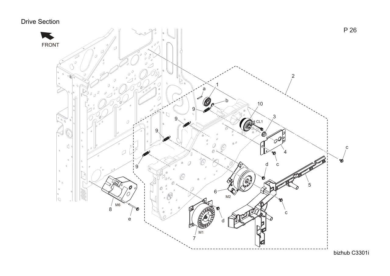 Konica Bizhub C3301i Parts