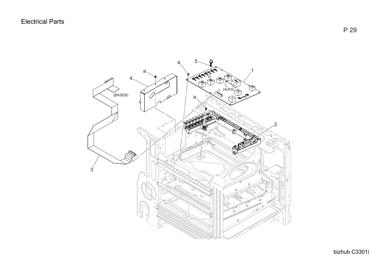 Konica Bizhub C3301i Parts