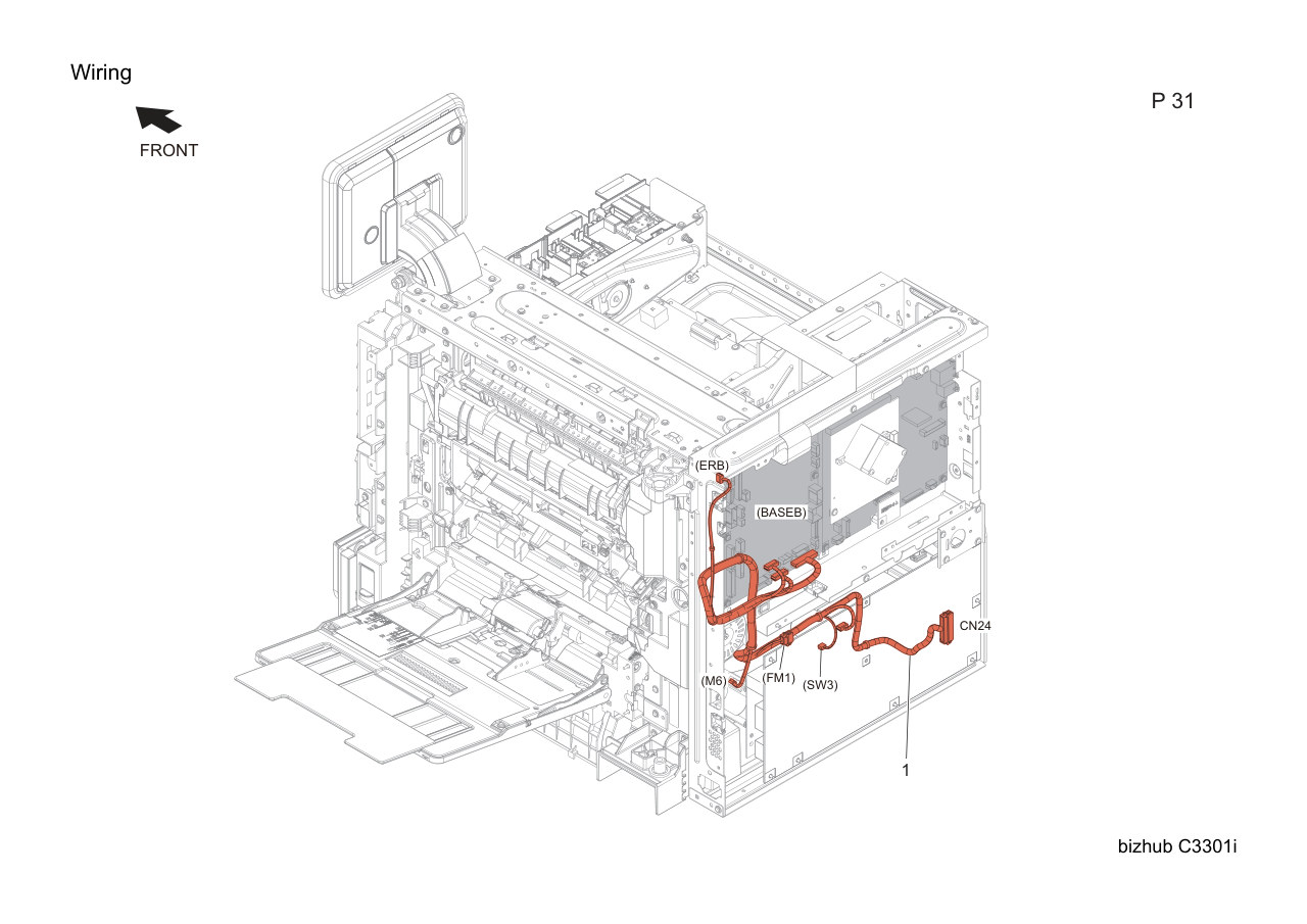 Konica Bizhub C3301i Parts