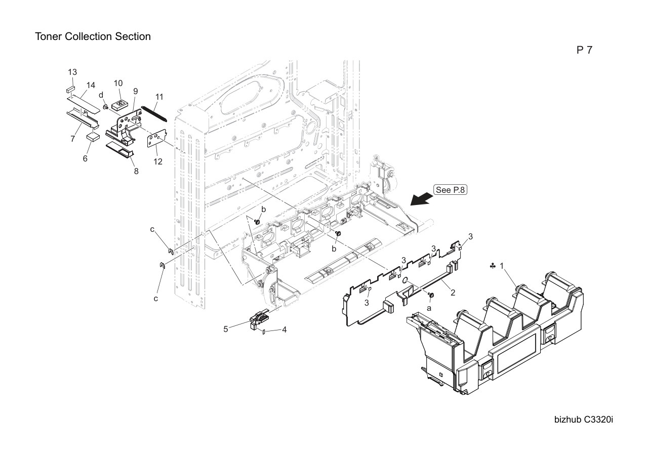 Konica Bizhub C3320i Parts
