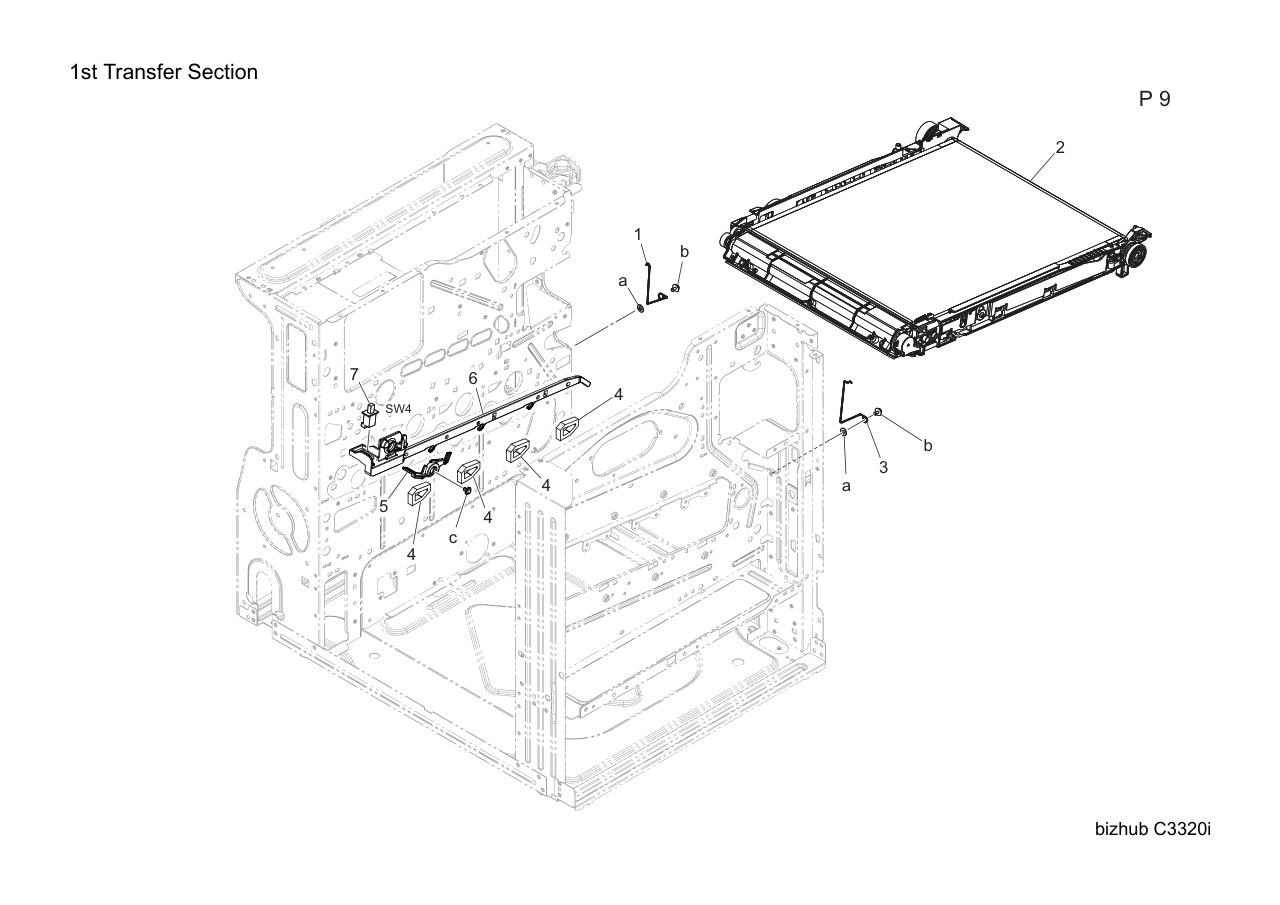 Konica Bizhub C3320i Parts