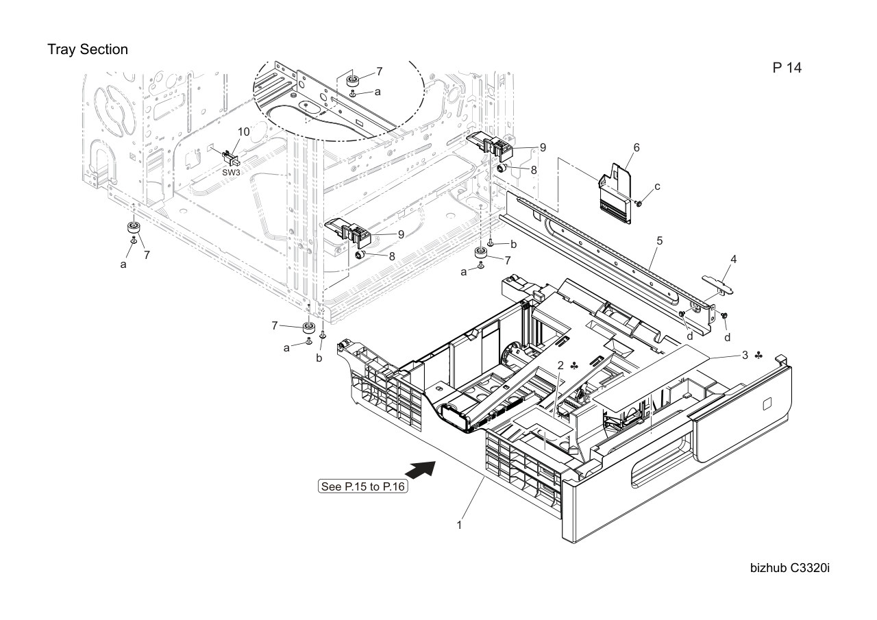 Konica Bizhub C3320i Parts