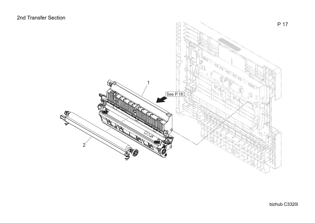 Konica Bizhub C3320i Parts