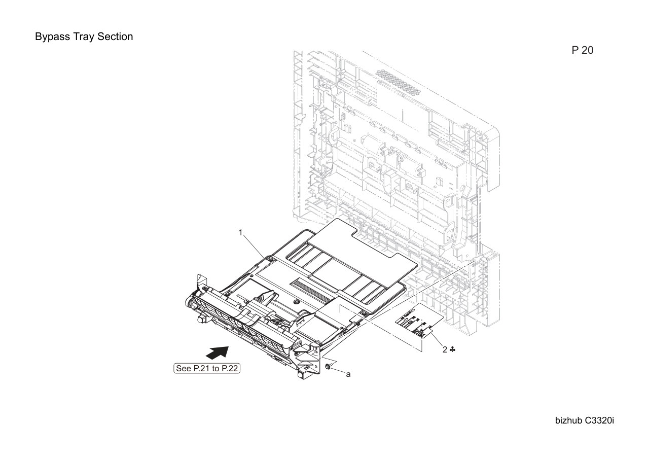Konica Bizhub C3320i Parts