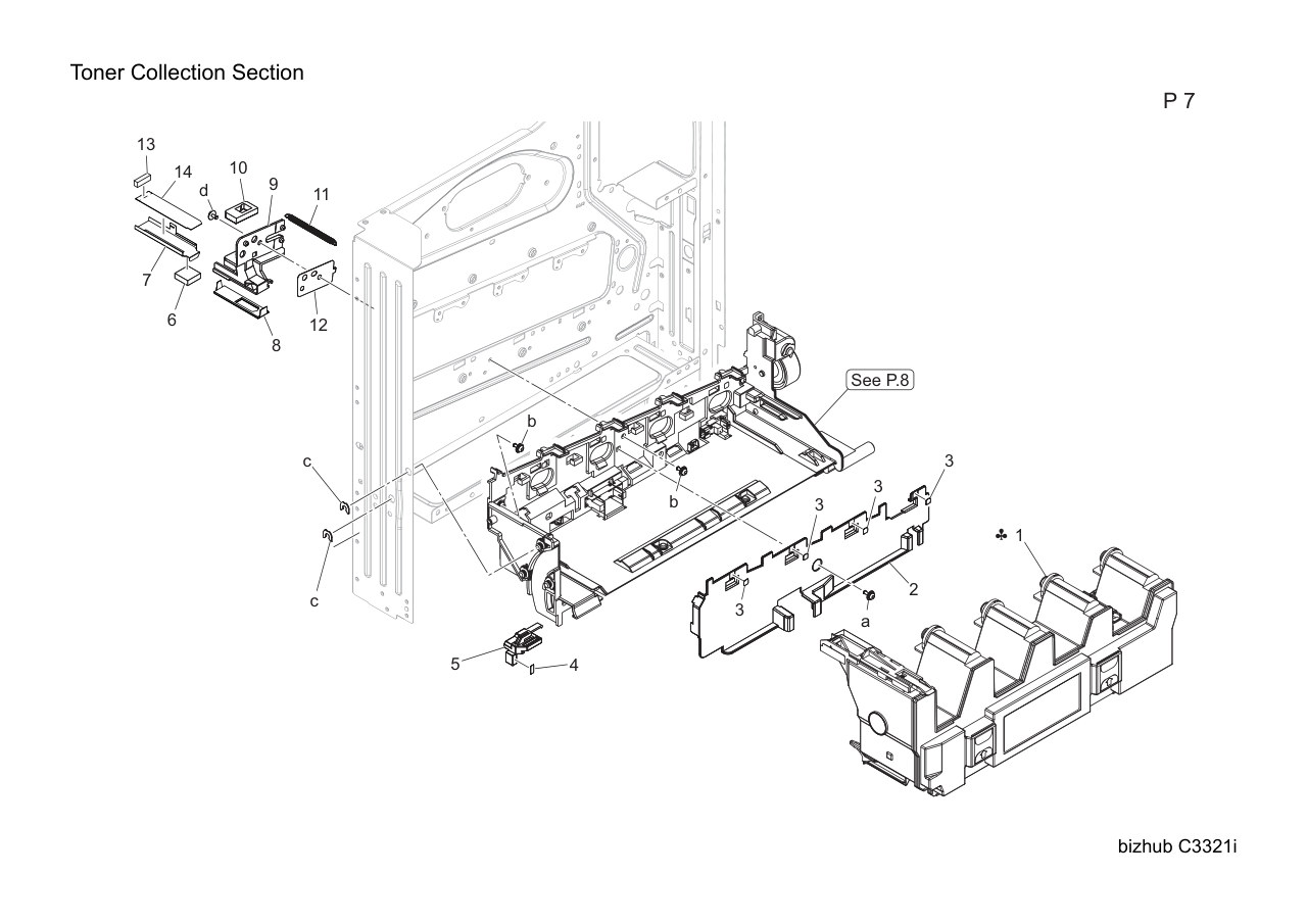 Konica Bizhub C3321i Parts