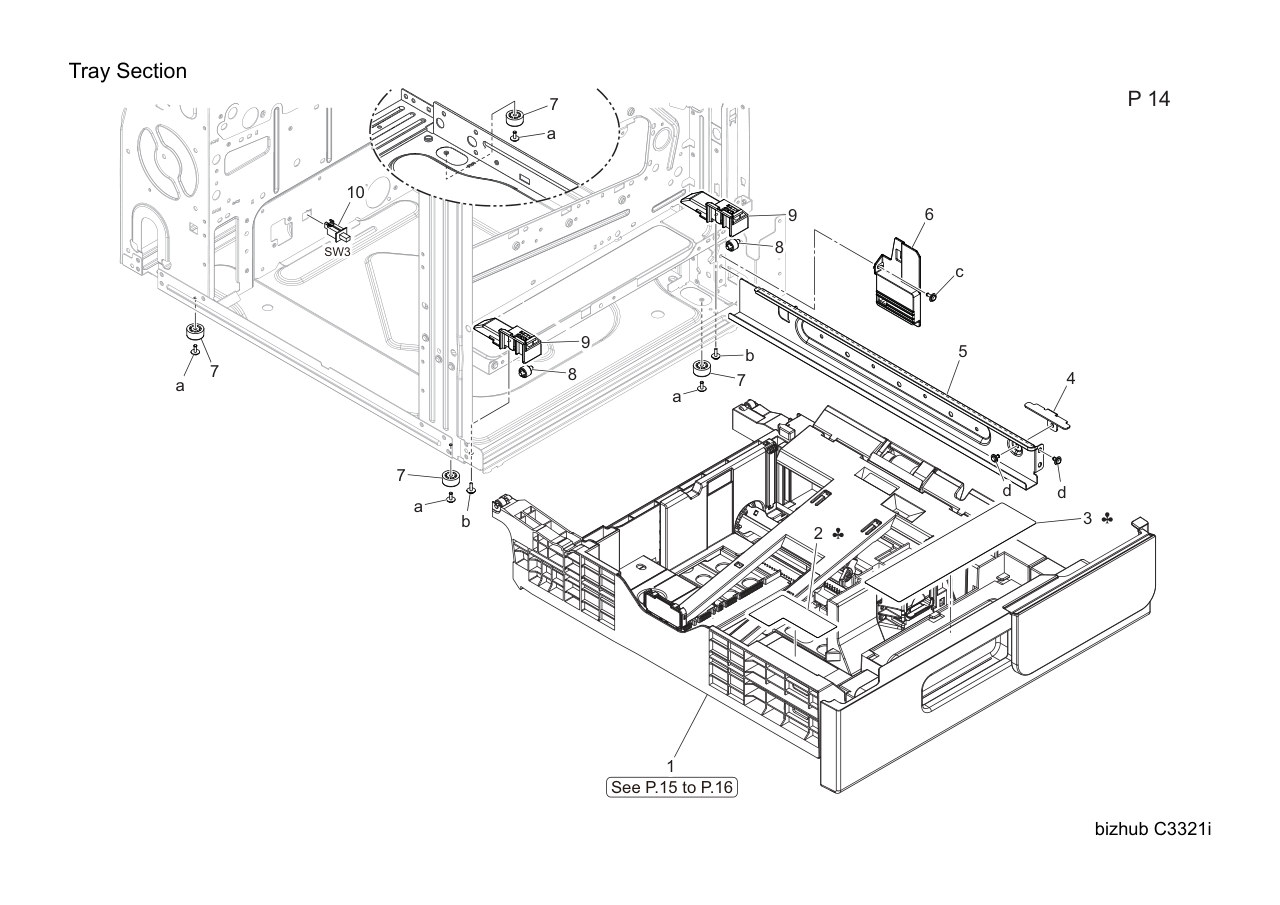 Konica Bizhub C3321i Parts
