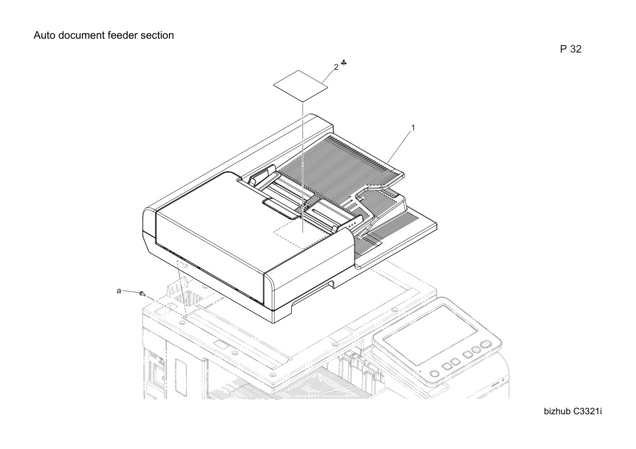 Konica Bizhub C3321i Parts