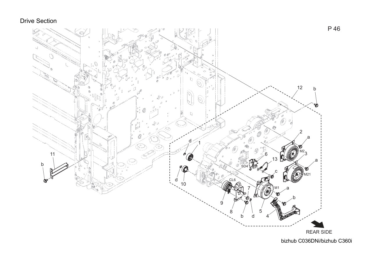 Konica Bizhub C360i Parts