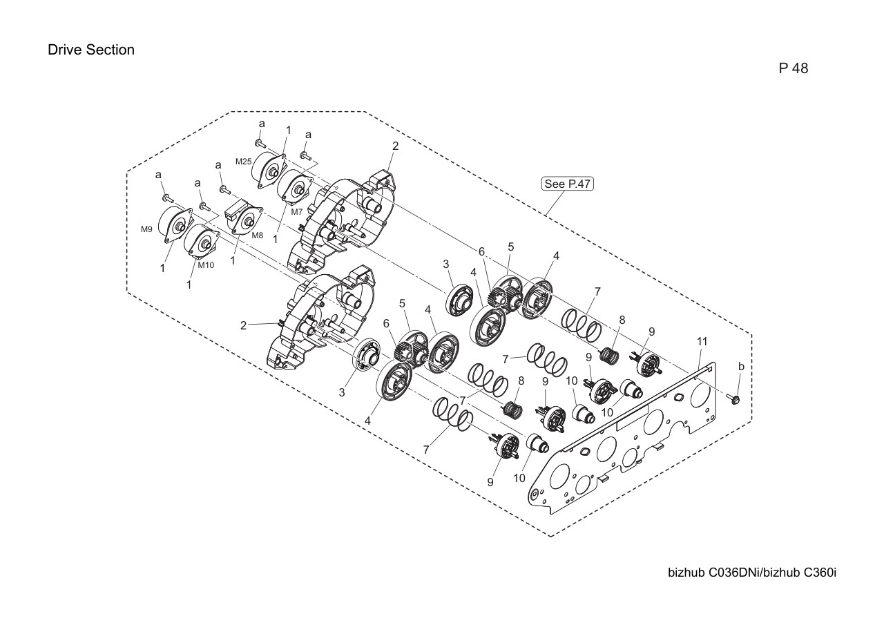Konica Bizhub C360i Parts