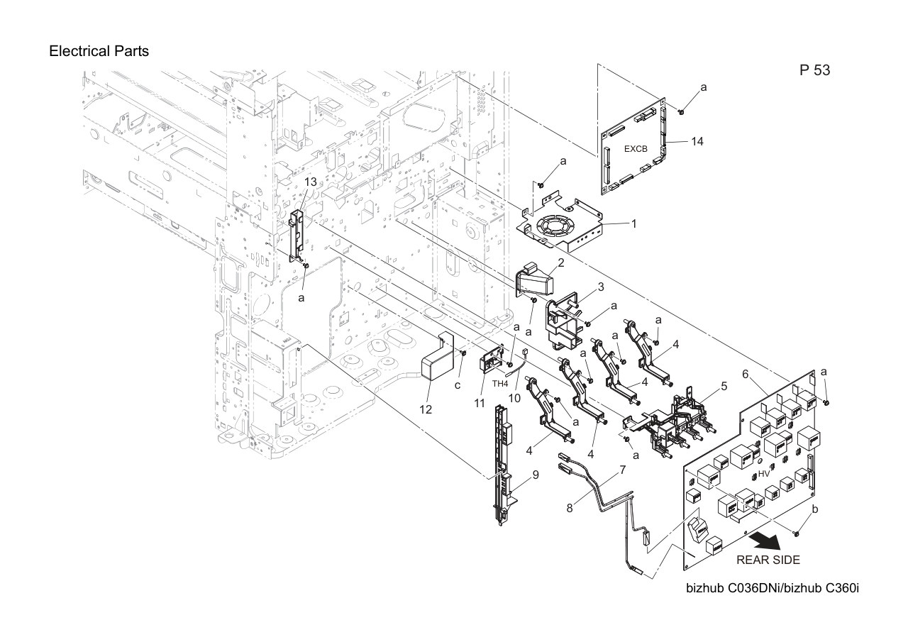 Konica Bizhub C360i Parts