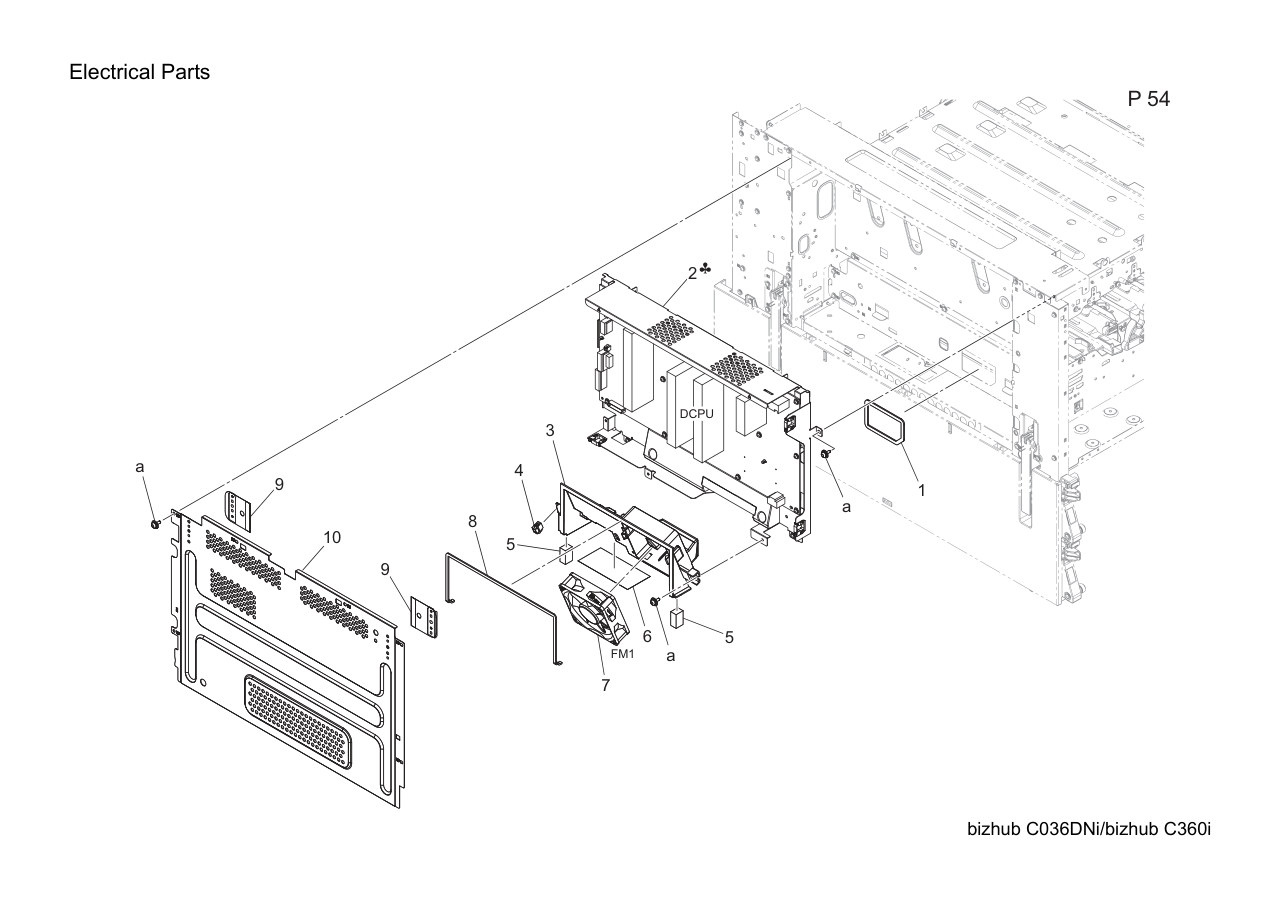 Konica Bizhub C360i Parts