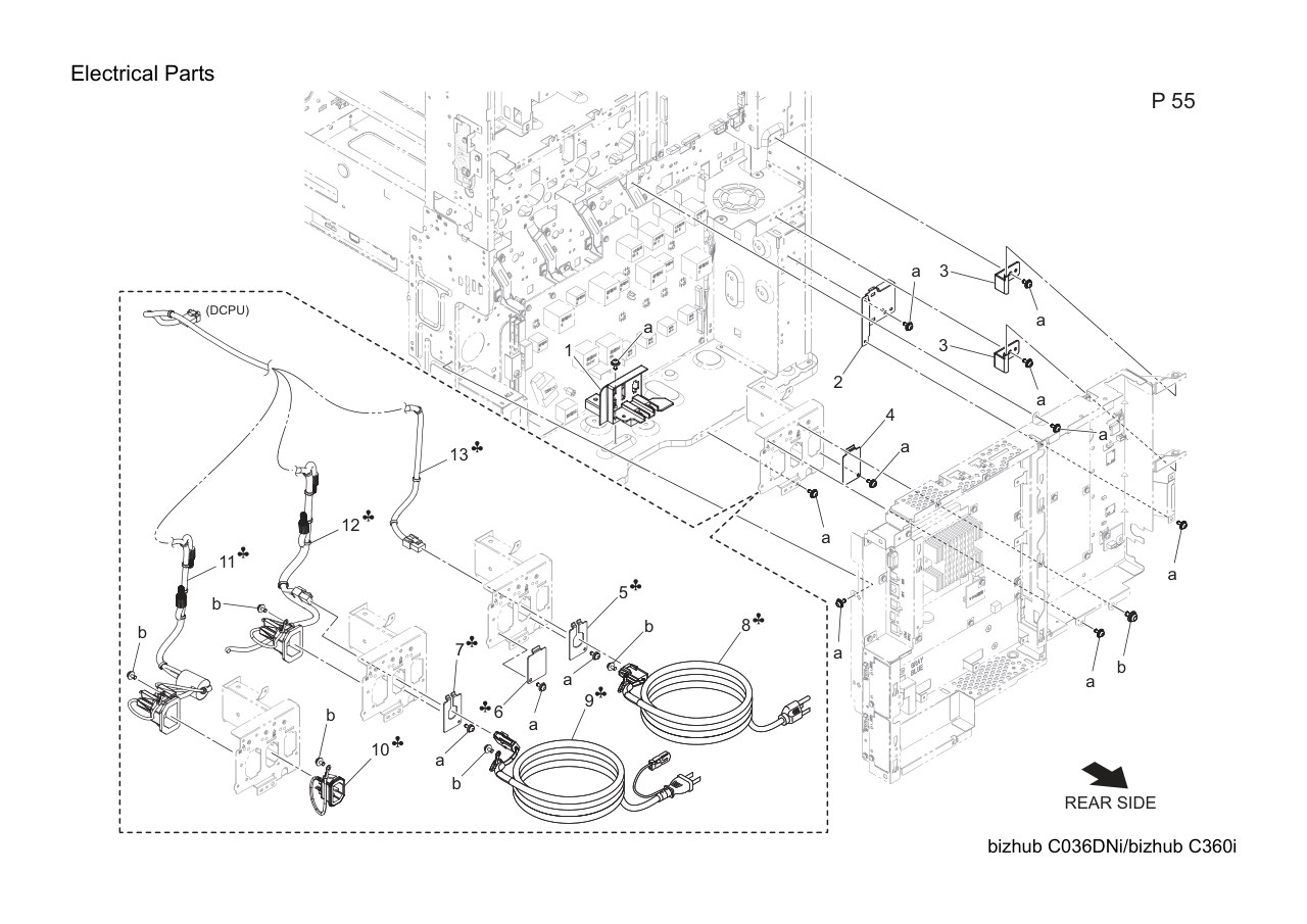 Konica Bizhub C360i Parts