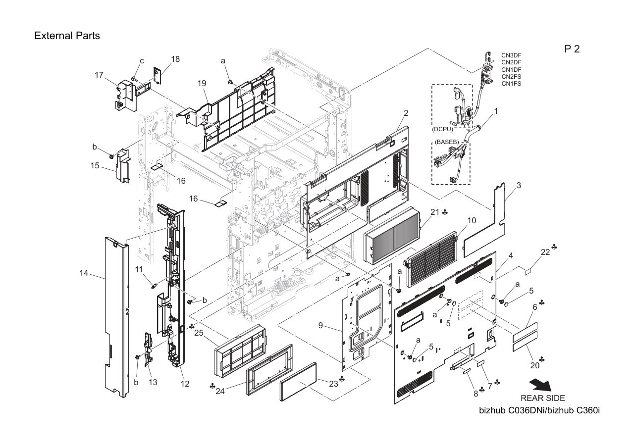 Konica Bizhub C360i Parts